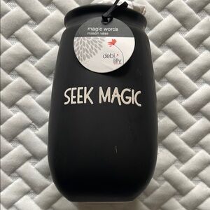 Seek Magic with this Classy Matte Black Space-Saving Storage Vase